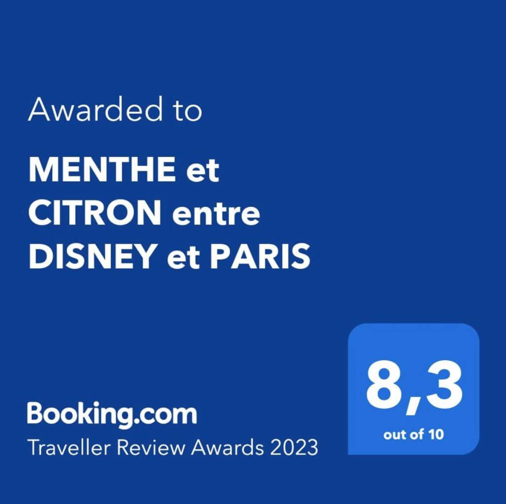 Traveller Review Award 2023 remporté par Immovibes sur un logement en location de courte durée à Paris sur Booking