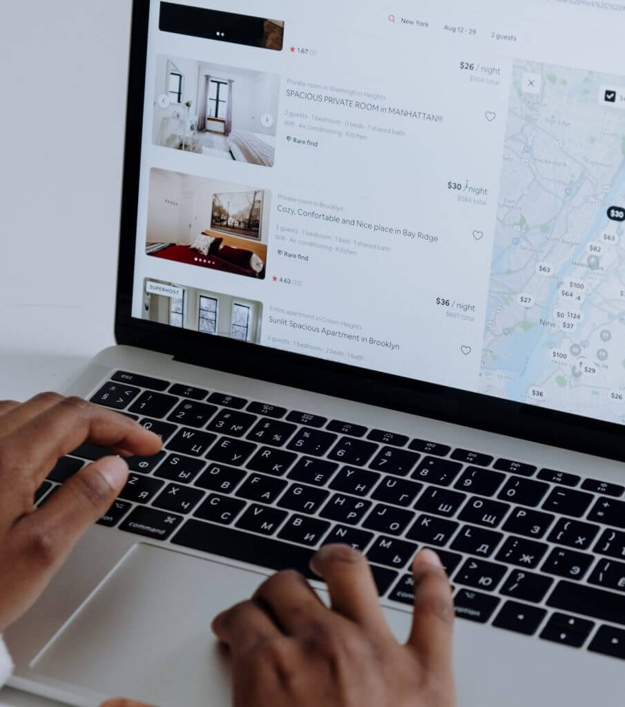 Recherche de logements locatifs sur Airbnb - Immovibes, locations de courte durée